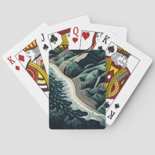 Serene Shores Playing Cards