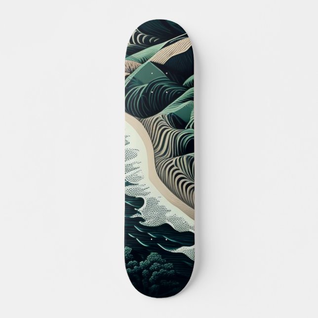 Serene Shores Skateboard (Front)
