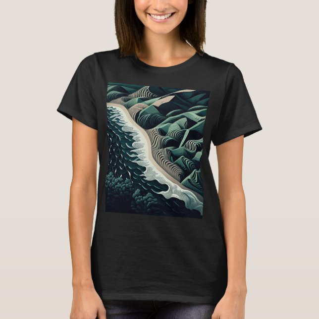 Serene Shores T-Shirt (Front)
