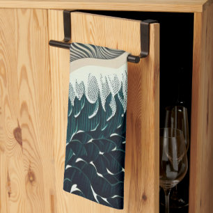 Serene Shores Tea Towel