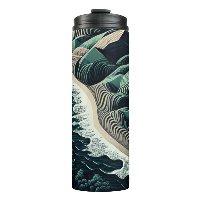 Serene Shores Thermal Tumbler (Front)