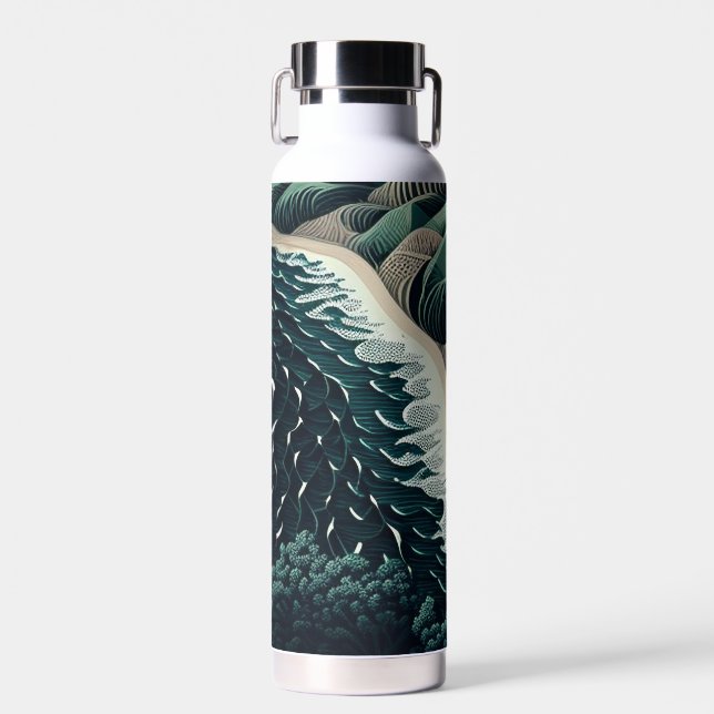 Serene Shores Water Bottle (Front)