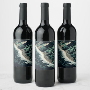 Serene Shores Wine Label