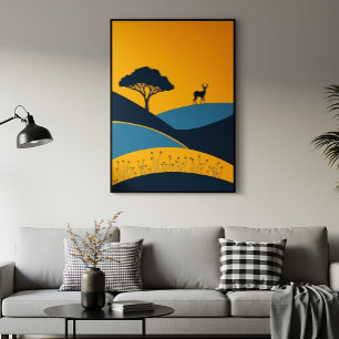 Serene Silhouettes Poster