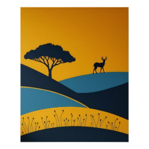 Serene Silhouettes Poster