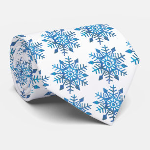 Serene Snowflake Tie