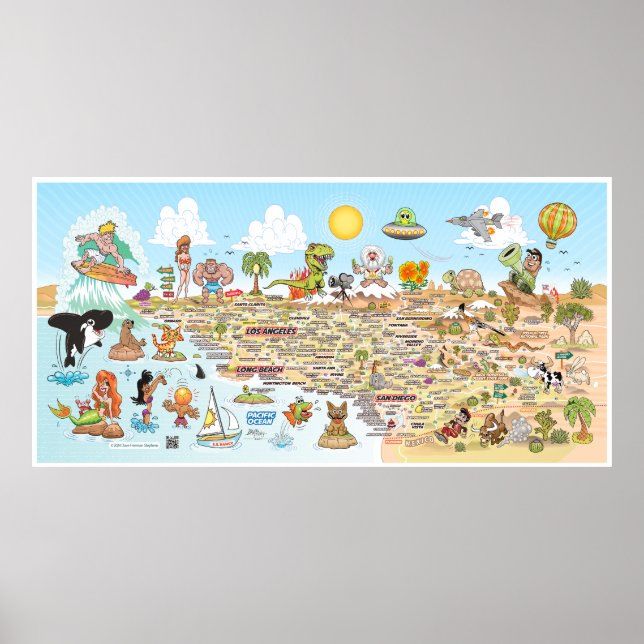 Serene SoCal Banner Poster (Front)