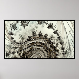 Serene Spirals Poster