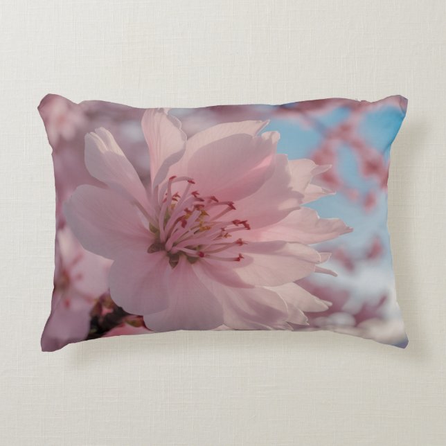Serene Spring Flower Art  Decorative Cushion (Front)