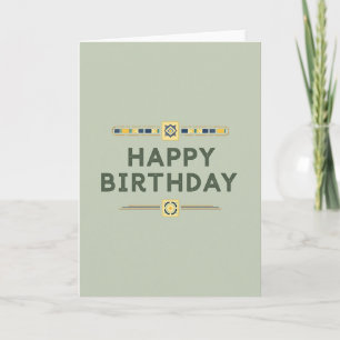 Serene Star Birthday Card