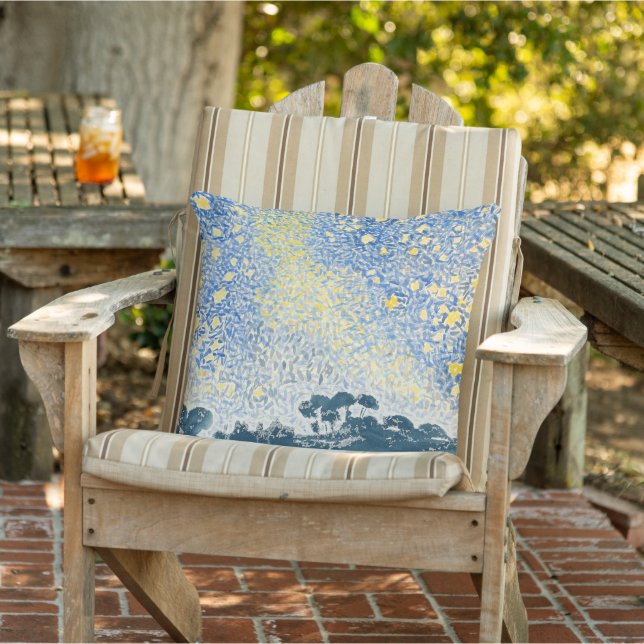 Serene Starry Landscape by Henri Edmond Cross Cushion (Chair)