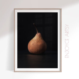 serene still life simplicity of a pear wall art