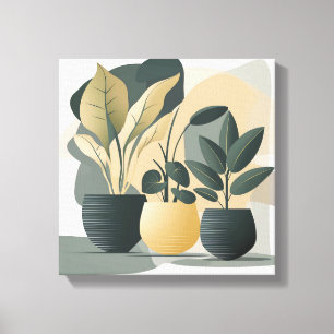 Serene Succulents Canvas Print