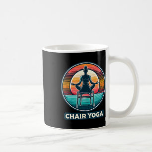 Serene Sunrise Chair Yoga Enthusiast Design Coffee Mug