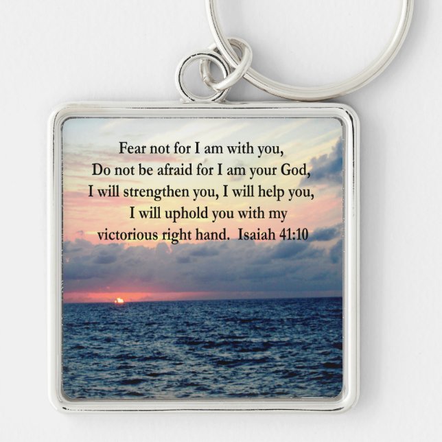 SERENE SUNRISE ISAIAH 41:10 KEY RING (Front)