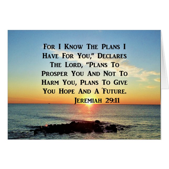 SERENE SUNRISE JEREMIAH 29:11 SCRIPTURE DESIGN (Front Horizontal)