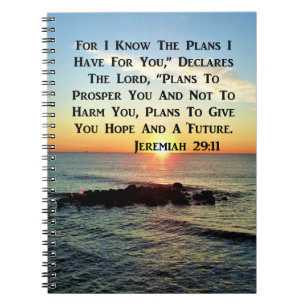 SERENE SUNRISE JEREMIAH 29:11 SCRIPTURE DESIGN NOTEBOOK