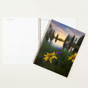 Serene Sunrise over a Colorado Pond Planner