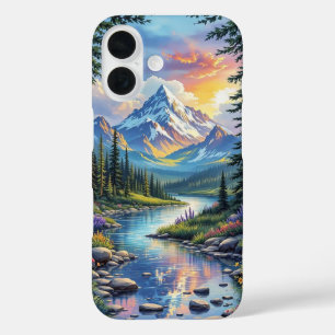 Serene Sunset Beach iPhone 16 Case