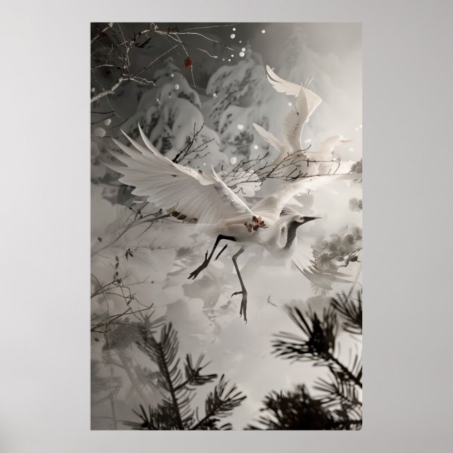 Serene Sunset Beach Poster (Front)