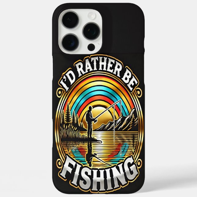 Serene Sunset Fishing Case-Mate iPhone Case (Back)