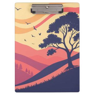 Serene Sunset Landscape  Clipboard