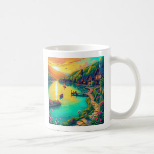 Serene Sunset Reflection Mug