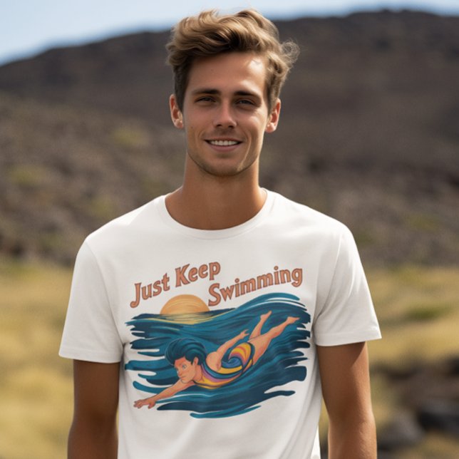 Serene Swim: Just Keep Swimming T-Shirt (Creator Uploaded)