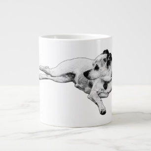 Serene Terrier Moment Large Coffee Mug