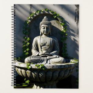 Serene Tranquil Buddha Fountain Planner