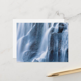 Serene Tranquil Waterfall Nature Post card. Postcard