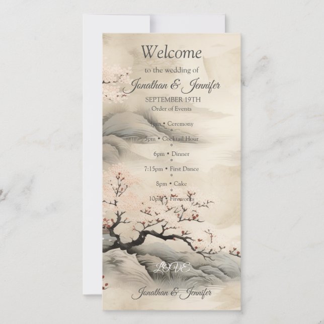 Serene Tranquillity Ikebana Japanese theme (Front)