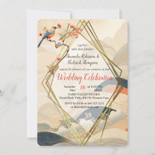 Serene Tranquillity Japanese theme Invitation