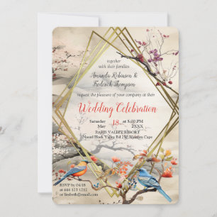 Serene Tranquillity Japanese theme Invitation