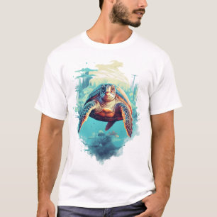 Serene Underwater Turtle Copy Copy T-Shirt