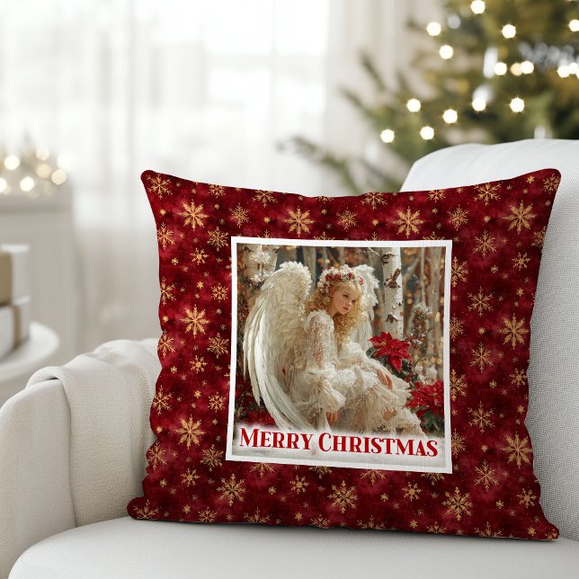 Serene Vintage Angel Soft Christmas Pillow Gift (Serene Vintage Angel Soft Christmas Pillow Gift)
