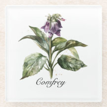 Serene Watercolor Comfrey, custom