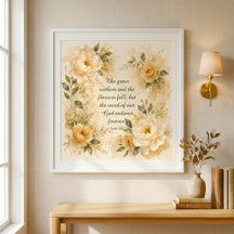 Serene Watercolor Floral Art