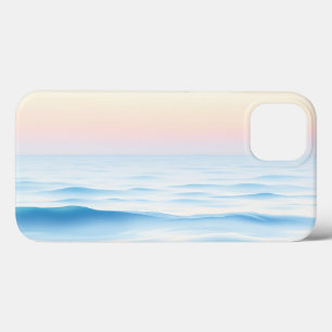 Serene Watercolor Ocean with Gentle Waves iPhone 13 Case