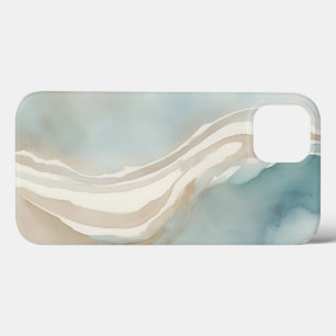 Serene Watercolor Wash with Sky Blue  iPhone 13 Case