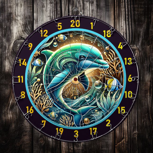 Serene Waters Dolphin Dartboard Delight (Creator Uploaded)