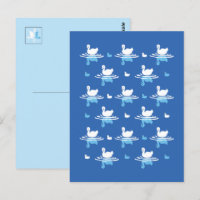 Serene Waters - Playful Swan Lake Pattern Design