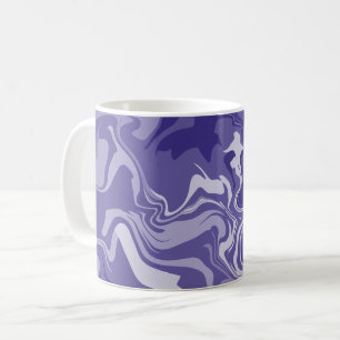 Serene Waves of Purple in Abstract Harmony Coffee Mug