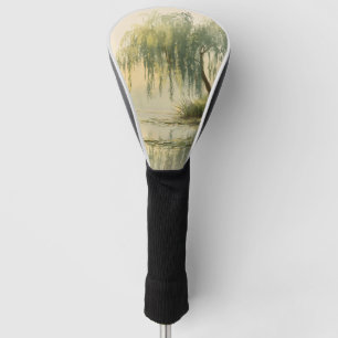 Serene Willow Tree Reflection Nature Art (1) Golf Head Cover