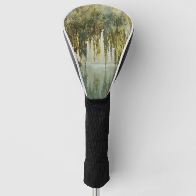 Serene Willow Tree Reflection Nature Art (8) Golf Head Cover (Front)