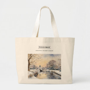 Serene Winter Kensington Gardens London Tote Bag