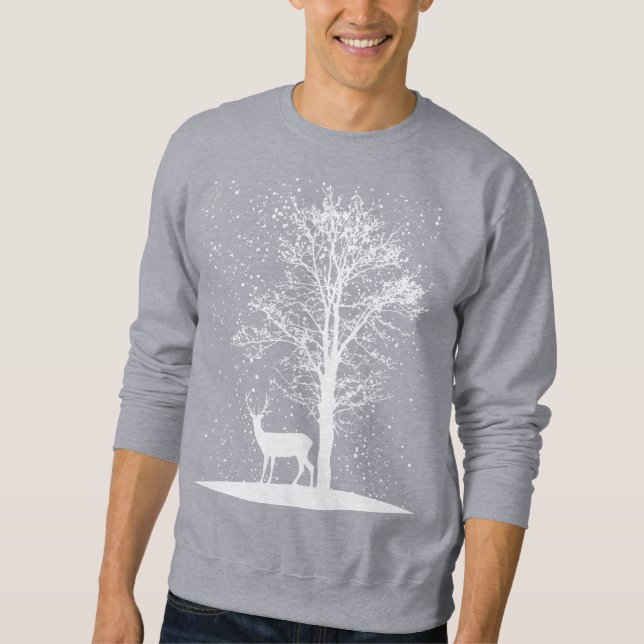 Serene Winter Silhouette Sweatshirt (Front)