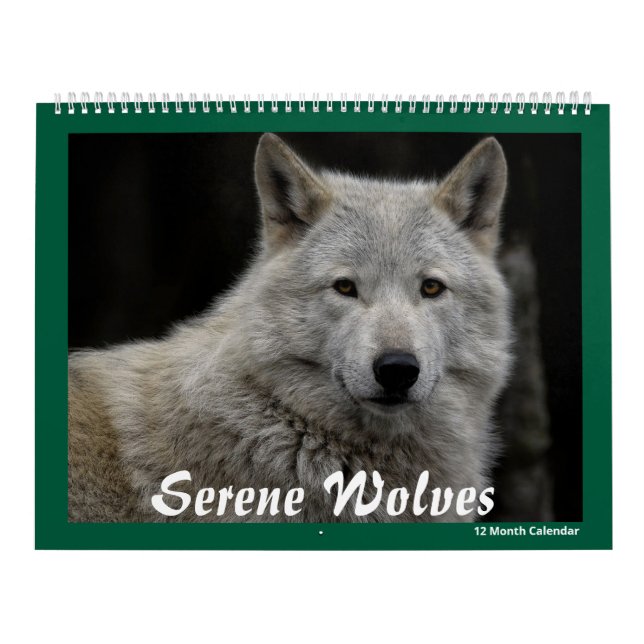Serene Wolves Calendar (Cover)