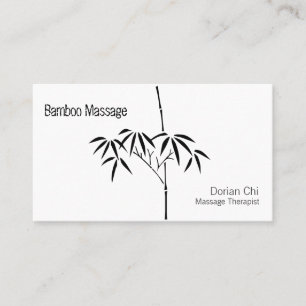 Serene Zen Bamboo Forest Botanical Design Business Card
