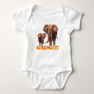 Serengeti Elephant Baby Bodysuit